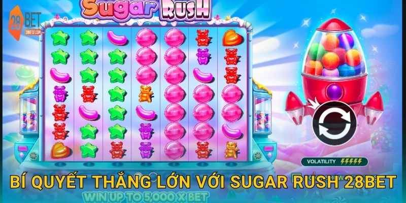 Bí quyết thắng lớn với Sugar Rush 28bet